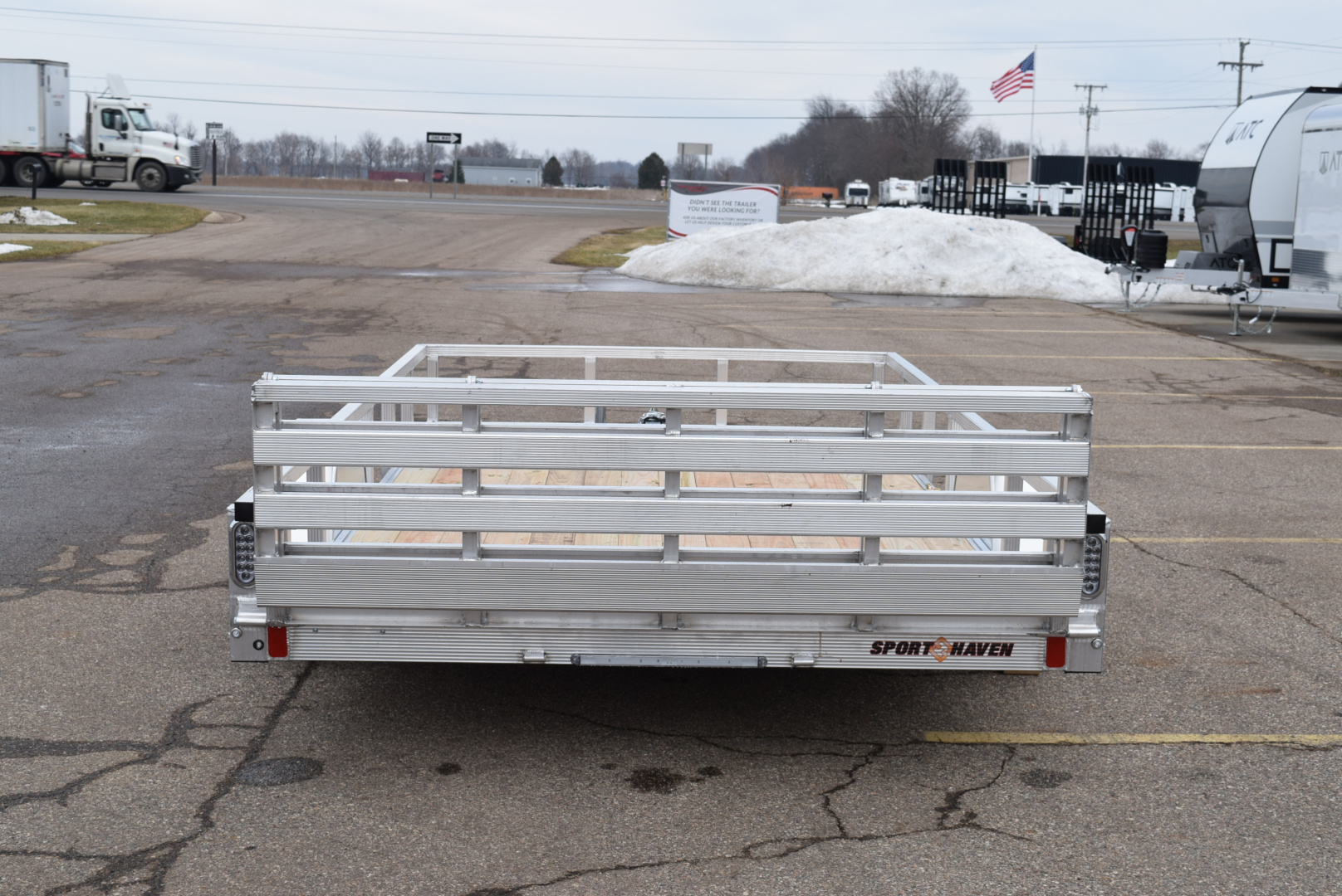 New 2026 Sport Haven 7x12 Aluminum Utility Trailer
