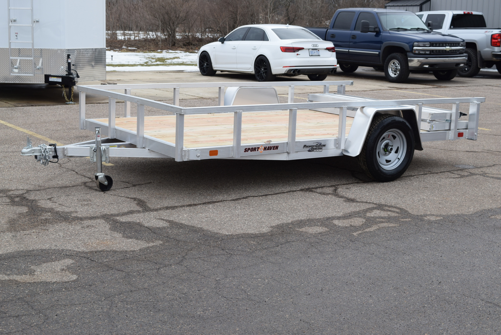 New 2026 Sport Haven 7x12 Aluminum Utility Trailer