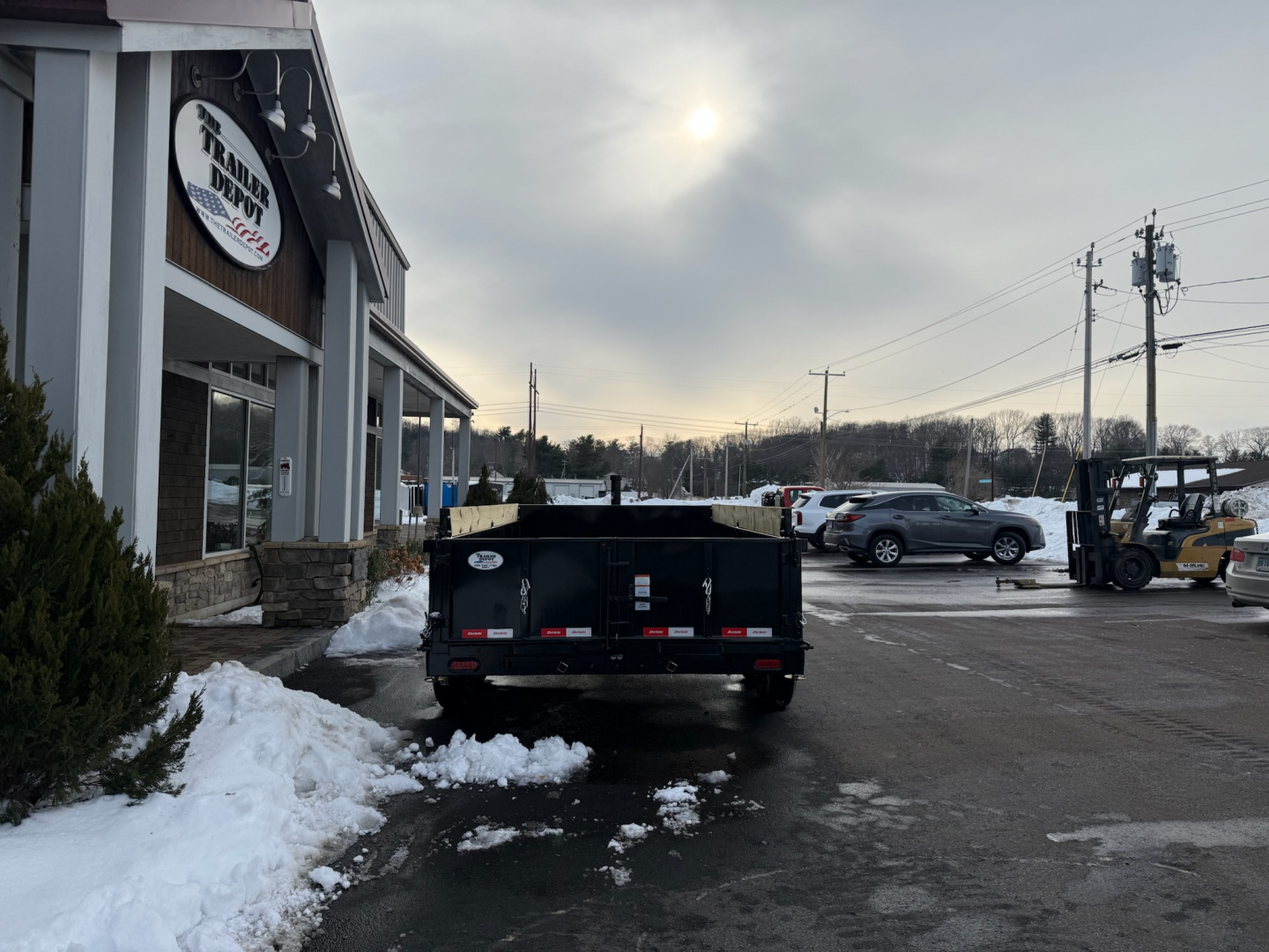 New Liberty 6'11" x 14' Telescopic Dump Trailer 15.4K