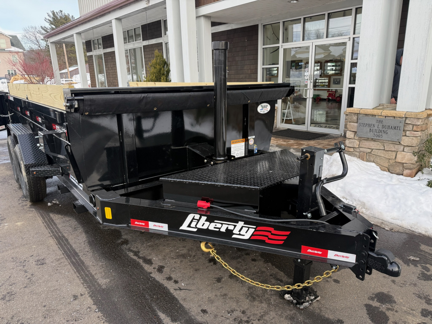 New Liberty 6'11" x 14' Telescopic Dump Trailer 15.4K