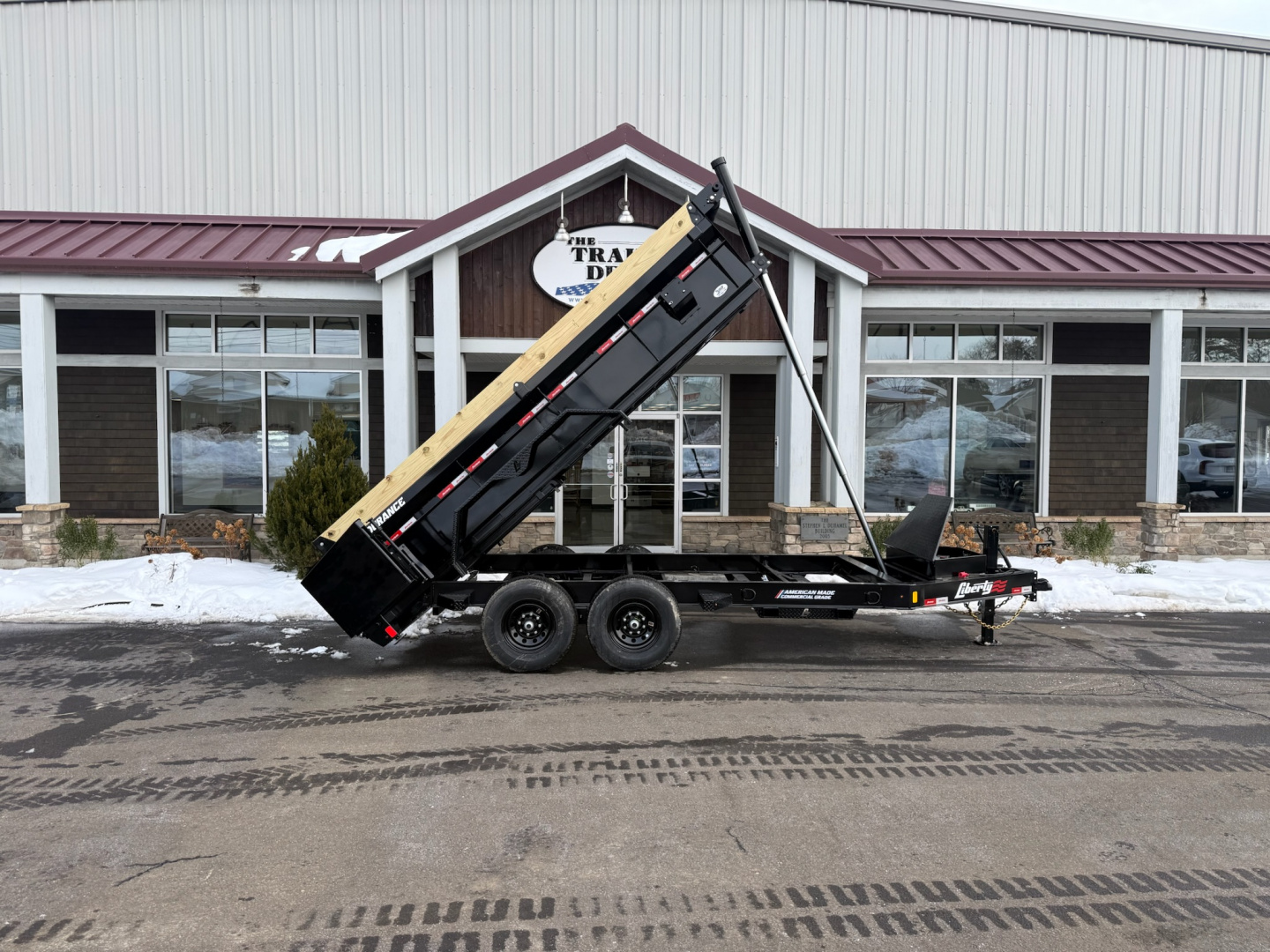 New Liberty 6'11" x 14' Telescopic Dump Trailer 15.4K