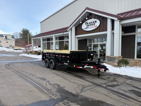 New Liberty 6'11" x 14' Telescopic Dump Trailer 15.4K