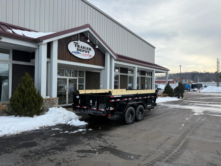 New Liberty 6'11" x 14' Telescopic Dump Trailer 15.4K