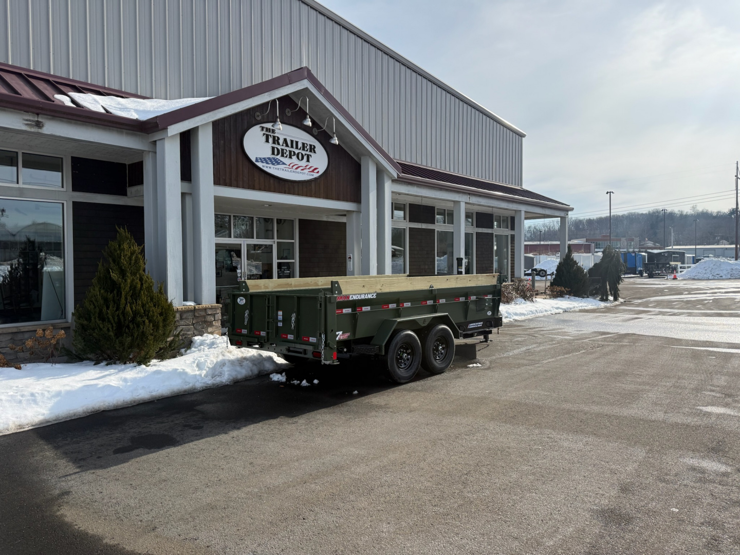 New Liberty 6'11" x 14' Telescopic Dump Trailer 15.4K