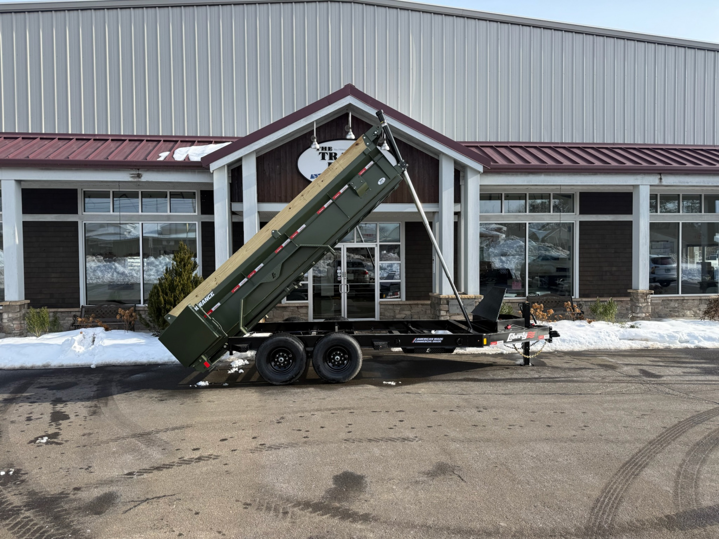 New Liberty 6'11" x 14' Telescopic Dump Trailer 15.4K