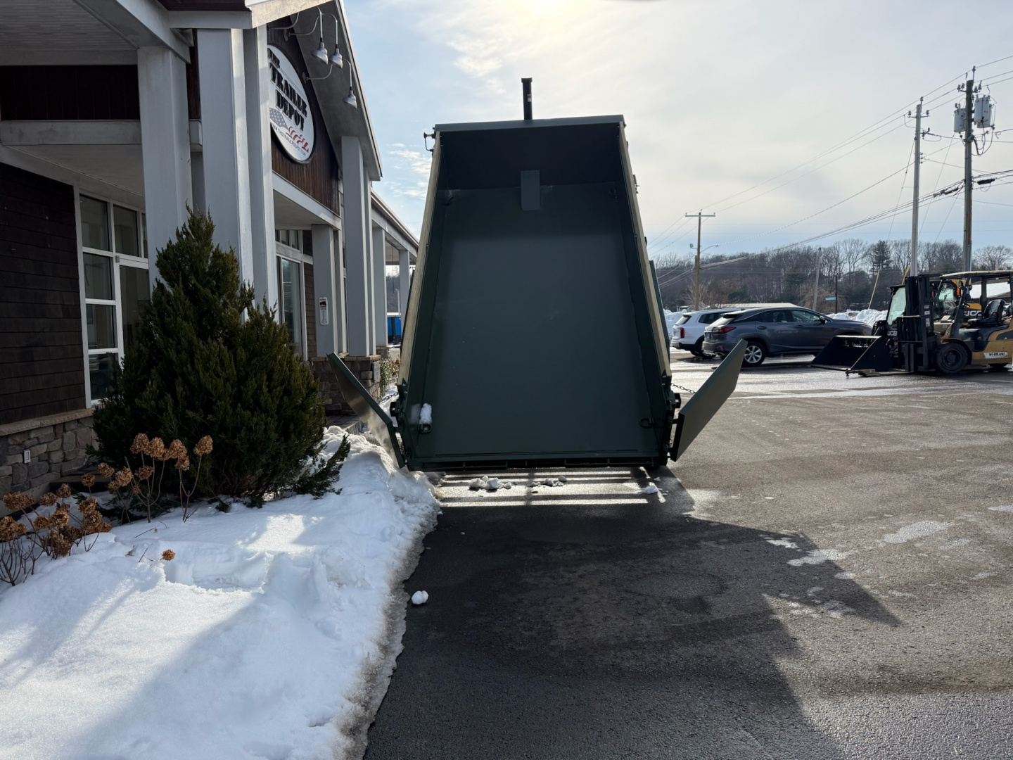 New Liberty 6'11" x 14' Telescopic Dump Trailer 15.4K