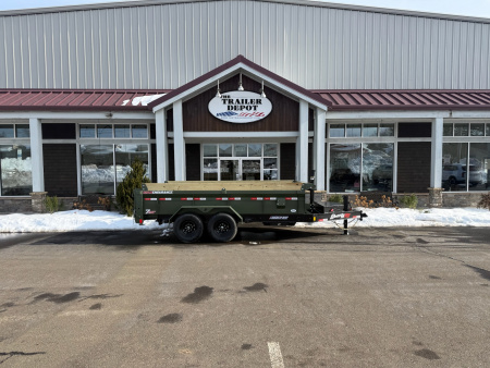 New Liberty 6'11  x 14' Telescopic Dump Trailer 15.4K