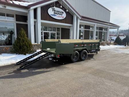 New Liberty 6'11" x 14' Telescopic Dump Trailer 15.4K