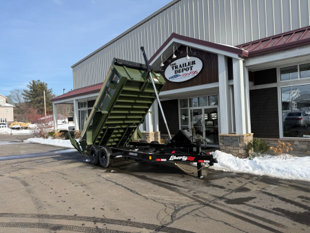 New Liberty 6'11" x 14' Telescopic Dump Trailer 15.4K