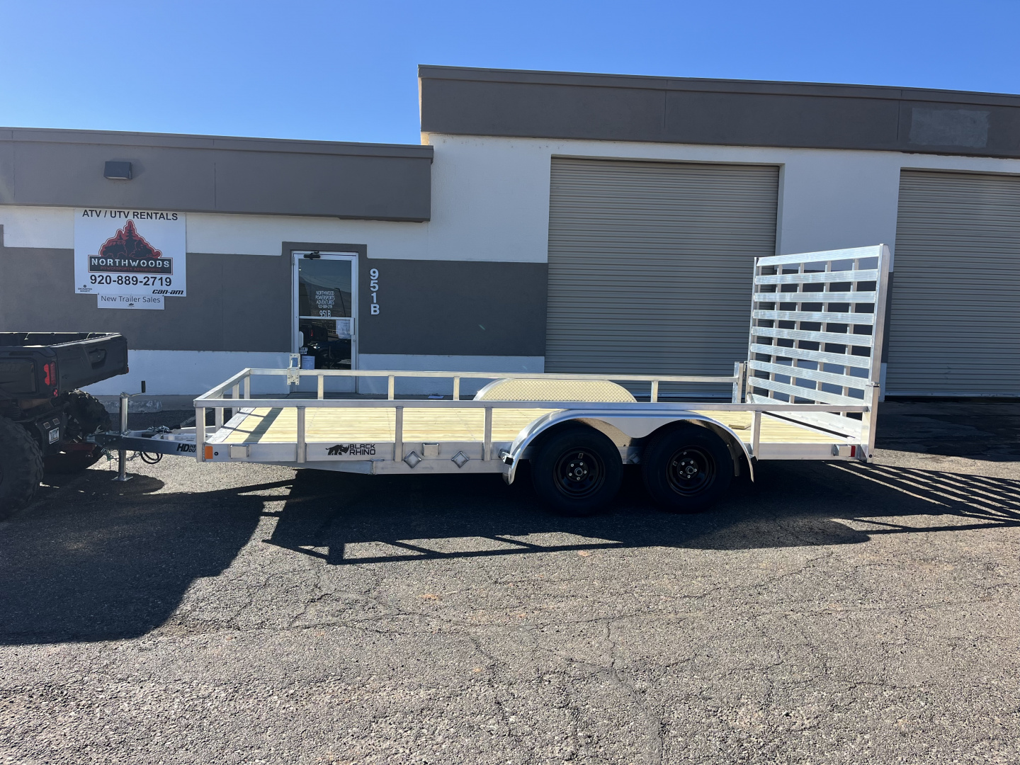 New 2026 Black Rhino EXT716 Equipment Trailer 7'x16'