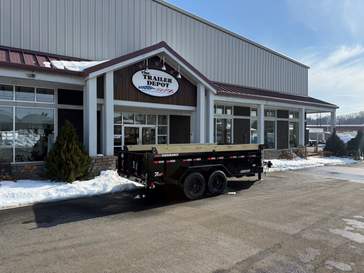 New Liberty 6'11" x 14' Telescopic Dump Trailer 17.5K