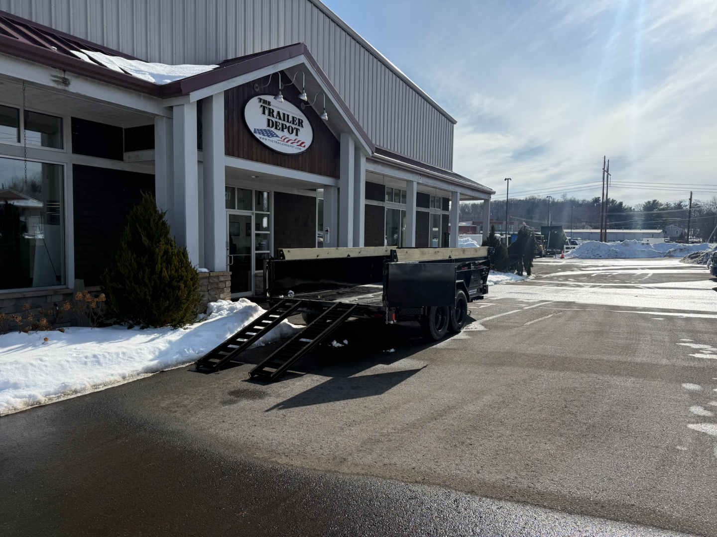 New Liberty 6'11" x 14' Telescopic Dump Trailer 17.5K