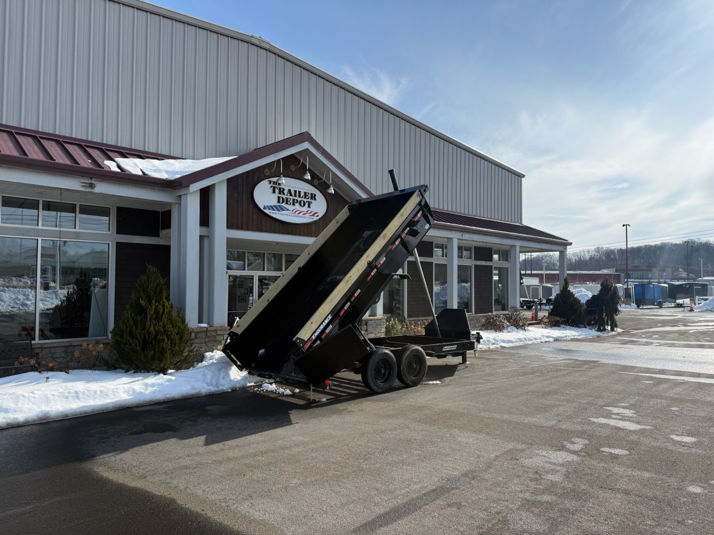 New Liberty 6'11" x 14' Telescopic Dump Trailer 17.5K