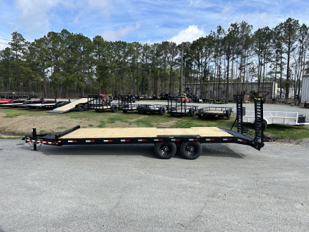 New 2026 Big Tex Trailers 14OA Deckover Trailer, 8.5' x 21ft Deck+3ft Dovetail=24ft ) #11,220 Payload