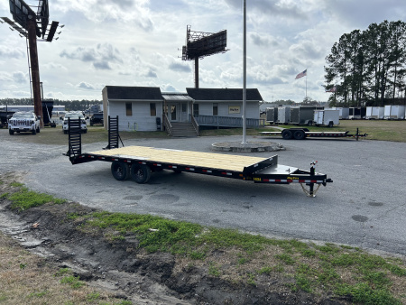 New 2026 Big Tex Trailers 14OA Deckover Trailer, 8.5' x 21ft Deck+3ft Dovetail=24ft ) #11,220 Payload