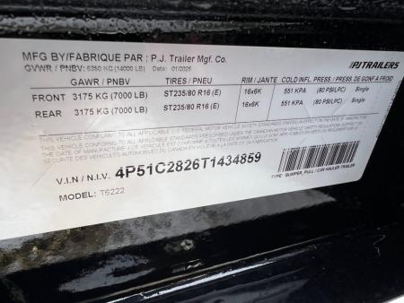 New 2026 PJ Trailers 22' T6 Tiltbed Equipment Tilt Trailer
