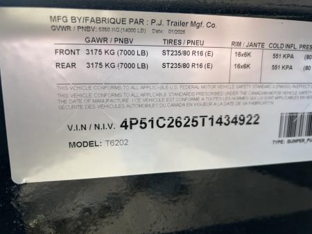 New 2026 PJ Trailers 20' T6 Tiltbed Equipment Tilt Trailer