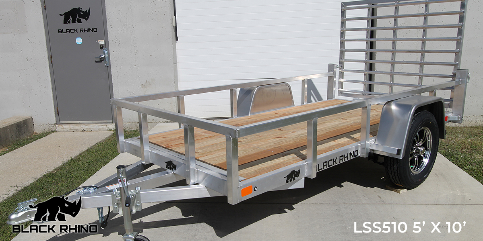 New 2026 BLACK RHINO LSS612 6' x 12' Utility Trailer