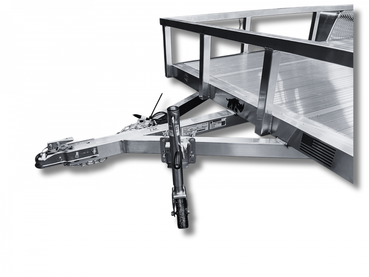 New 2026 BLACK RHINO LSS612 6' x 12' Utility Trailer