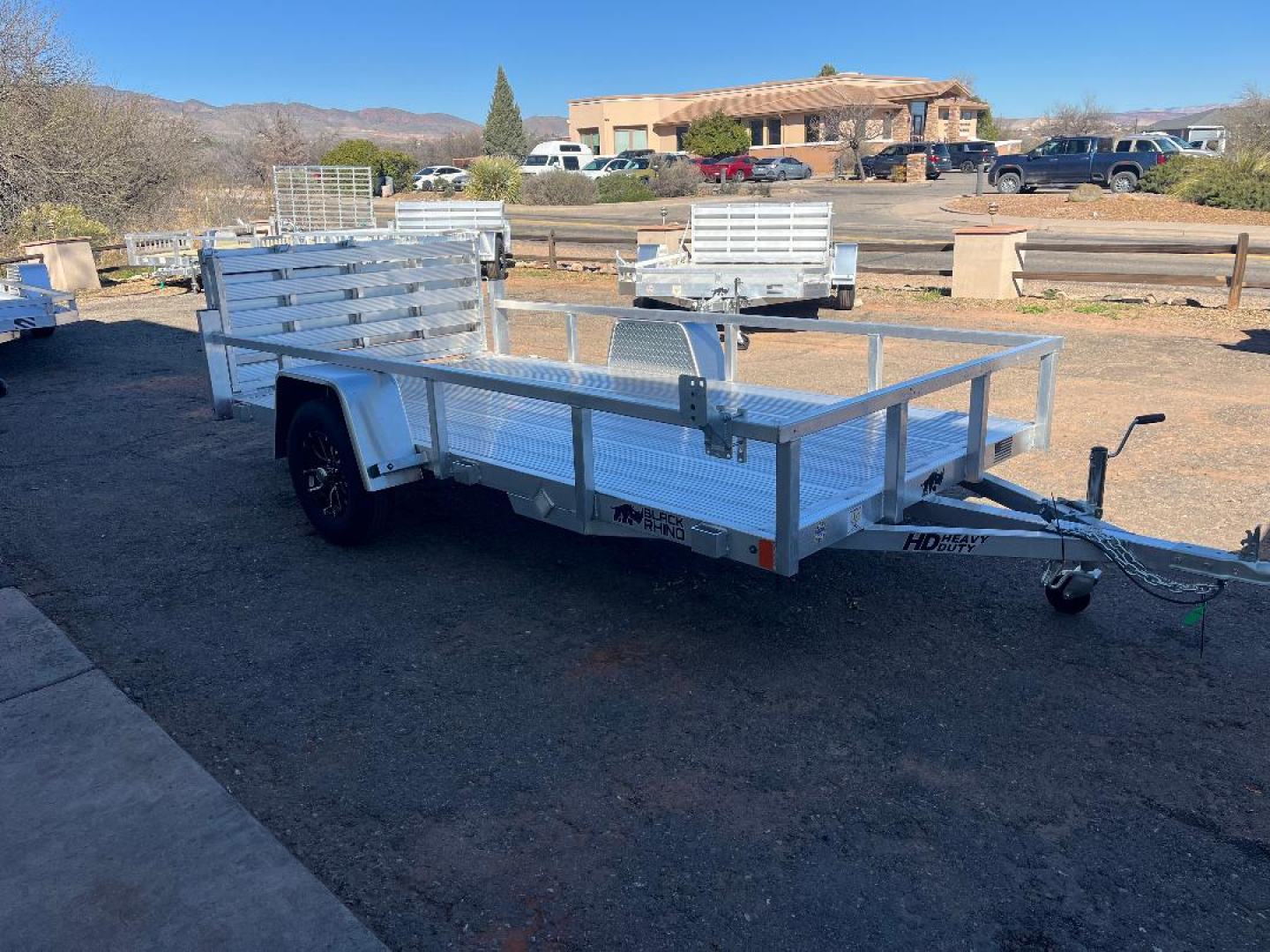 New 2026 BLACK RHINO LSS612 6' x 12' Utility Trailer
