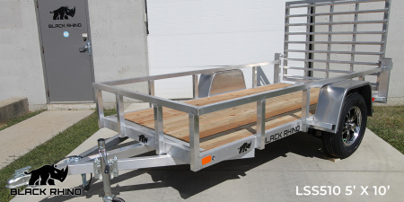 New 2026 BLACK RHINO LSS612 6' x 12' Utility Trailer