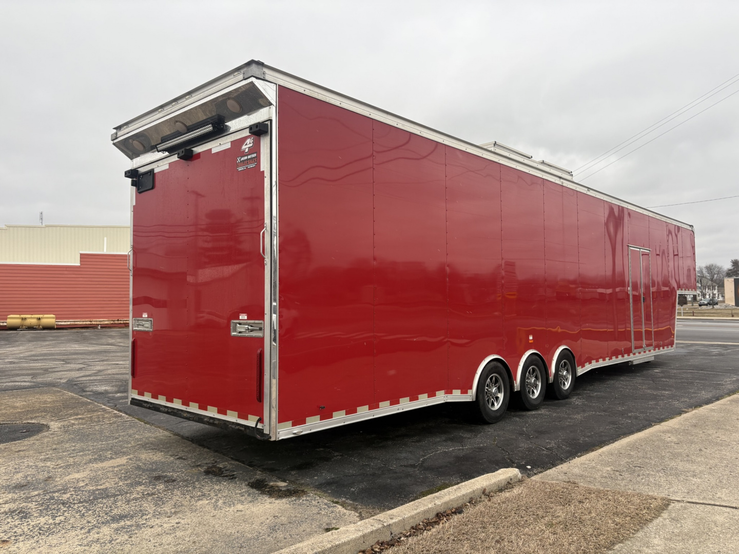Used USED MTI 44' GOOSENECK RACE TRAILER