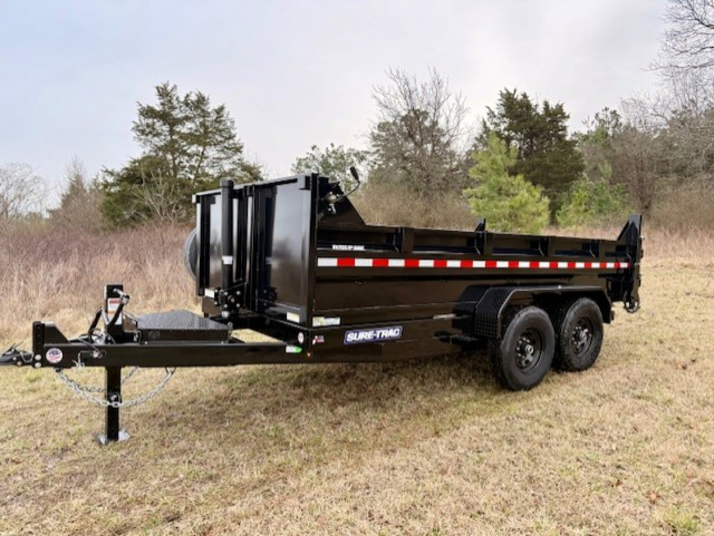 New 2026 Sure-Trac 7x14 14K HD Low Profile Telescopic Dump Trailer