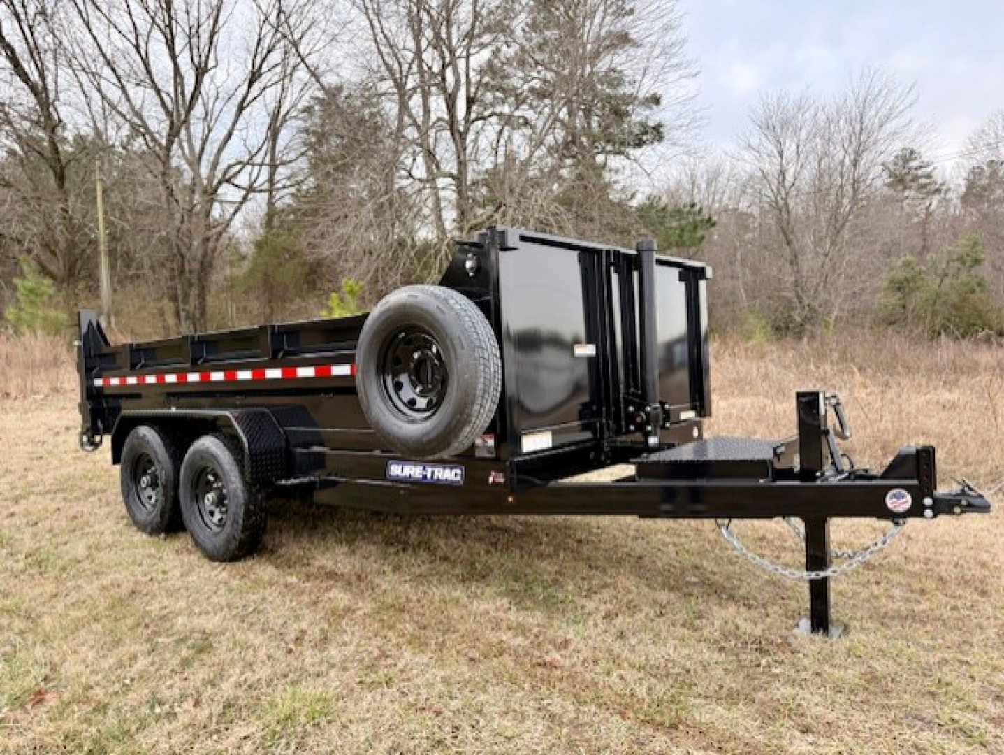 New 2026 Sure-Trac 7x14 14K HD Low Profile Telescopic Dump Trailer