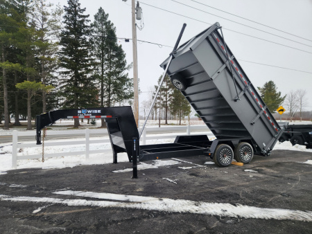 New 2026 BWISE DUTG17 82x16 17K Gooseneck Ultimate Dump Trailer