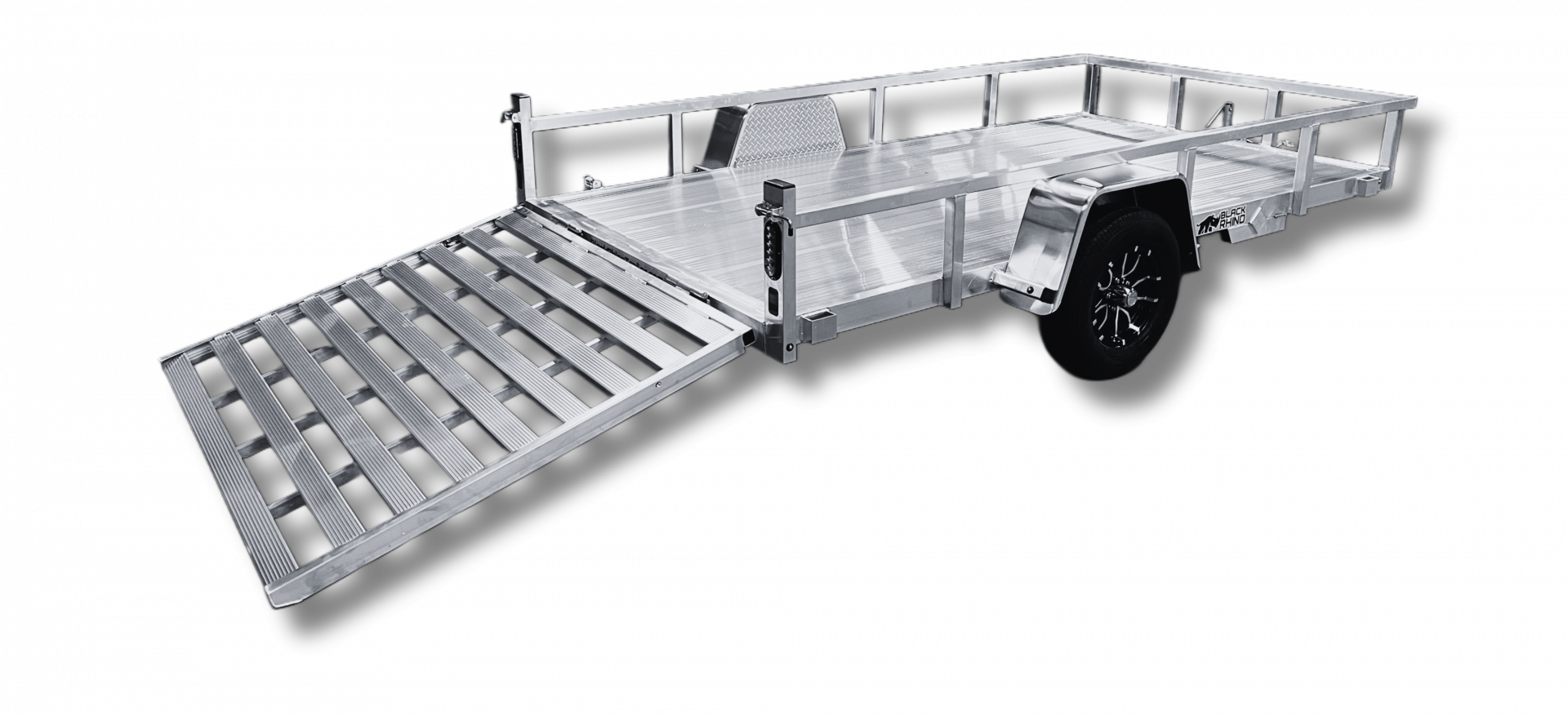 New 2026 Black Rhino LSS714A-5 Landscape Trailer 7'x14' 5k axle