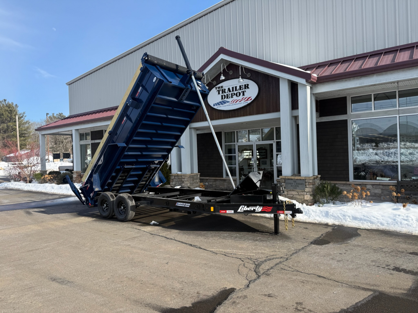 New Liberty 6'11" x 16' Telescopic Dump Trailer 15.4K