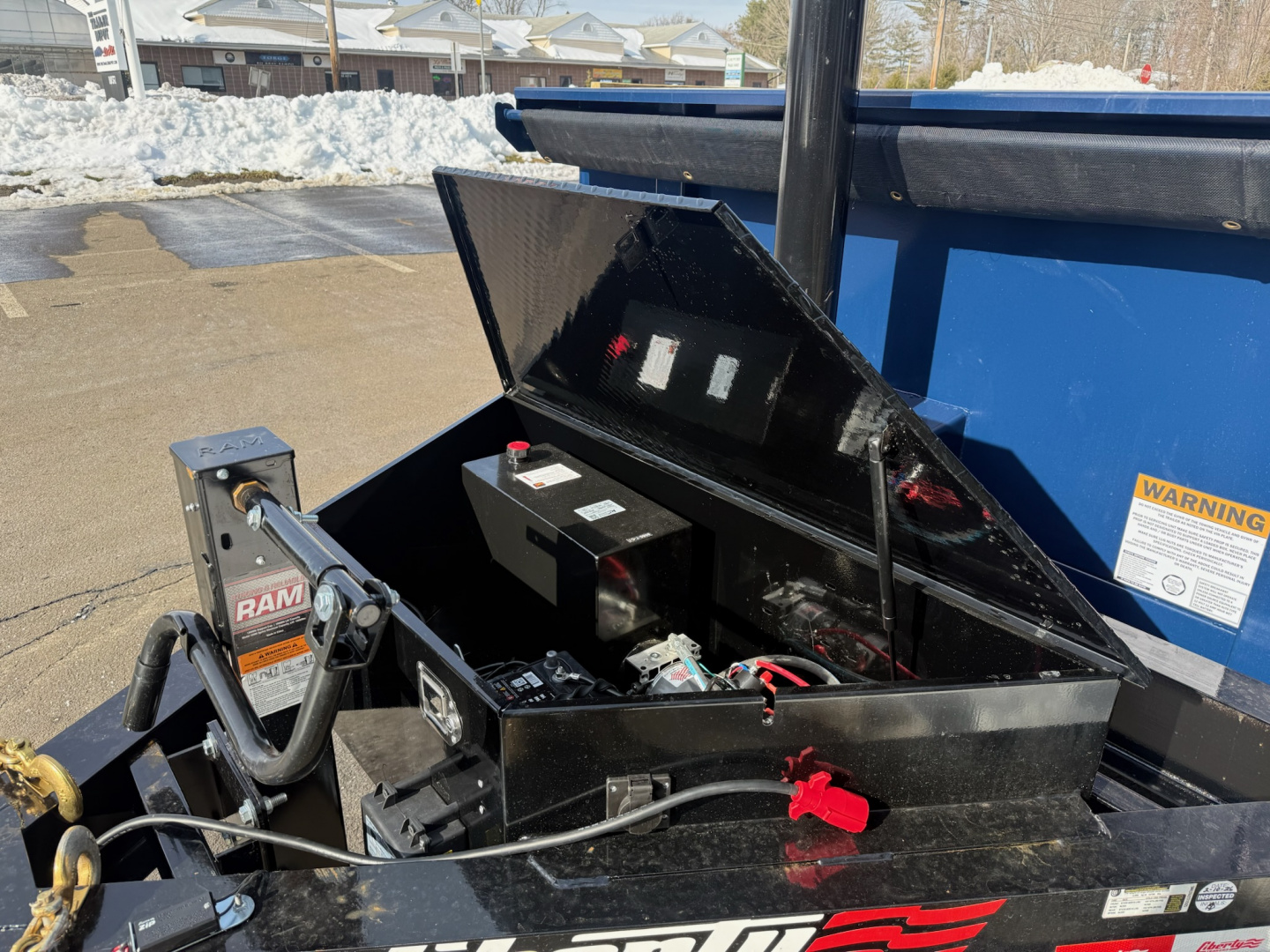 New Liberty 6'11" x 16' Telescopic Dump Trailer 15.4K