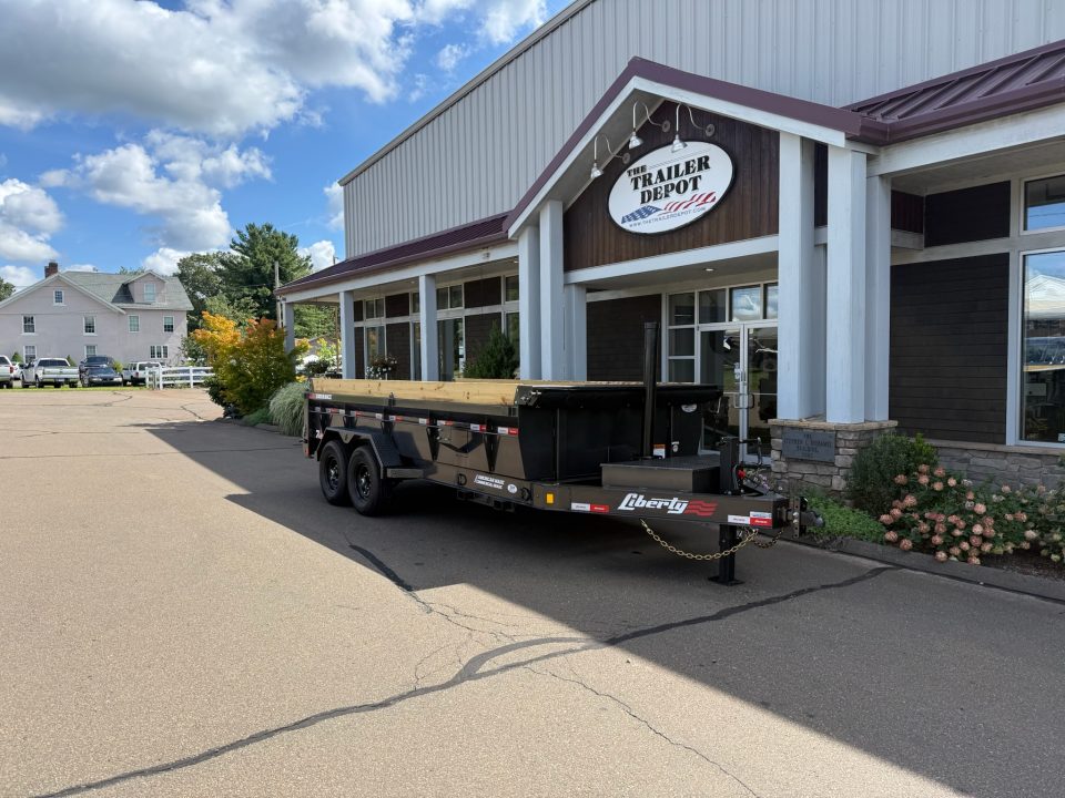 New Liberty 6'11" x 16' Telescopic Dump Trailer 15.4K