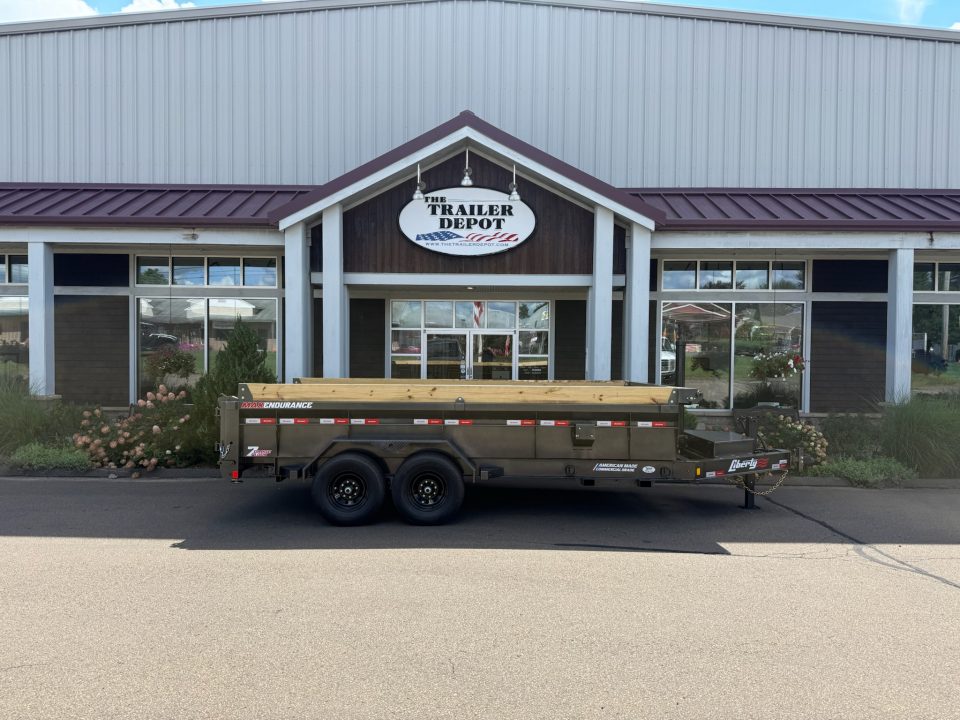 New Liberty 6'11" x 16' Telescopic Dump Trailer 15.4K
