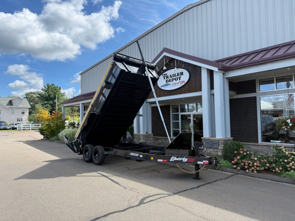 New Liberty 6'11" x 16' Telescopic Dump Trailer 15.4K