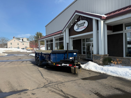 New Liberty 6'11" x 16' Telescopic Dump Trailer 15.4K