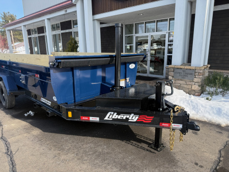 New Liberty 6'11" x 16' Telescopic Dump Trailer 15.4K