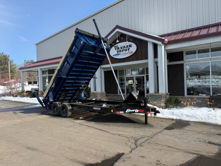 New Liberty 6'11" x 16' Telescopic Dump Trailer 15.4K