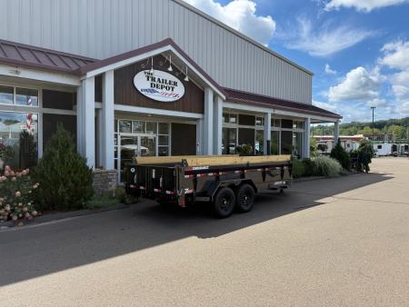 New Liberty 6'11" x 16' Telescopic Dump Trailer 15.4K