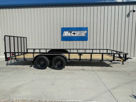 New 2026 DAVIDSON 83X20 TANDEM AXLE PIPE TOP UTILITY W/4' GATE