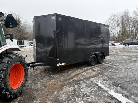 New 2026 WELLS CARGO Fasttrac Deluxe 7x16 7' Interior 7K Cargo / Enclosed Trailer with Rear Ramp