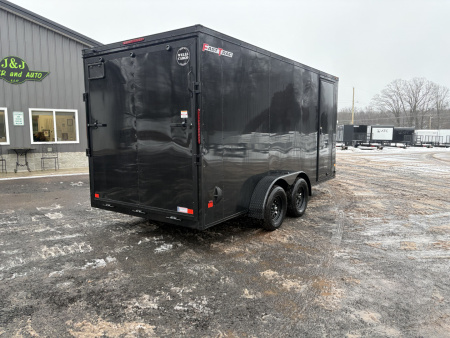 New 2026 WELLS CARGO Fasttrac Deluxe 7x16 7' Interior 7K Cargo / Enclosed Trailer with Rear Ramp