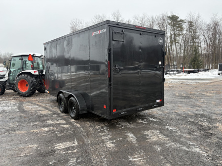 New 2026 WELLS CARGO Fasttrac Deluxe 7x16 7' Interior 7K Cargo / Enclosed Trailer with Rear Ramp