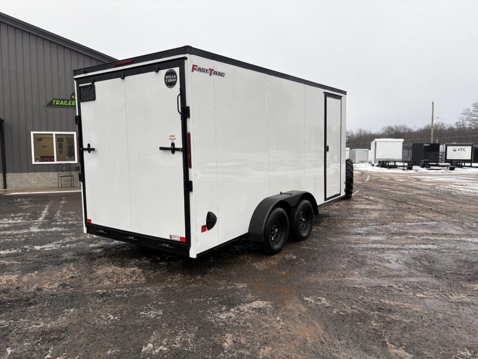 New 2026 WELLS CARGO Fasttrac Deluxe 7x16 7' Interior 7K Cargo / Enclosed Trailer with Rear Ramp