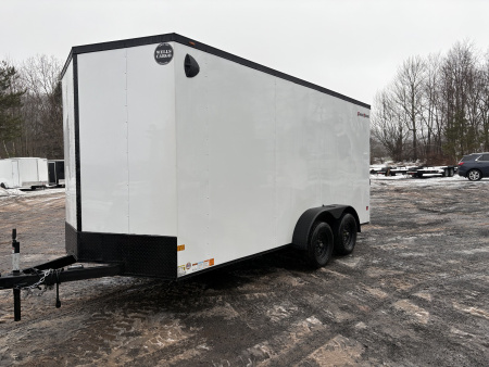 New 2026 WELLS CARGO Fasttrac Deluxe 7x16 7' Interior 7K Cargo / Enclosed Trailer with Rear Ramp