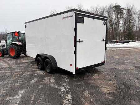 New 2026 WELLS CARGO Fasttrac Deluxe 7x16 7' Interior 7K Cargo / Enclosed Trailer with Rear Ramp