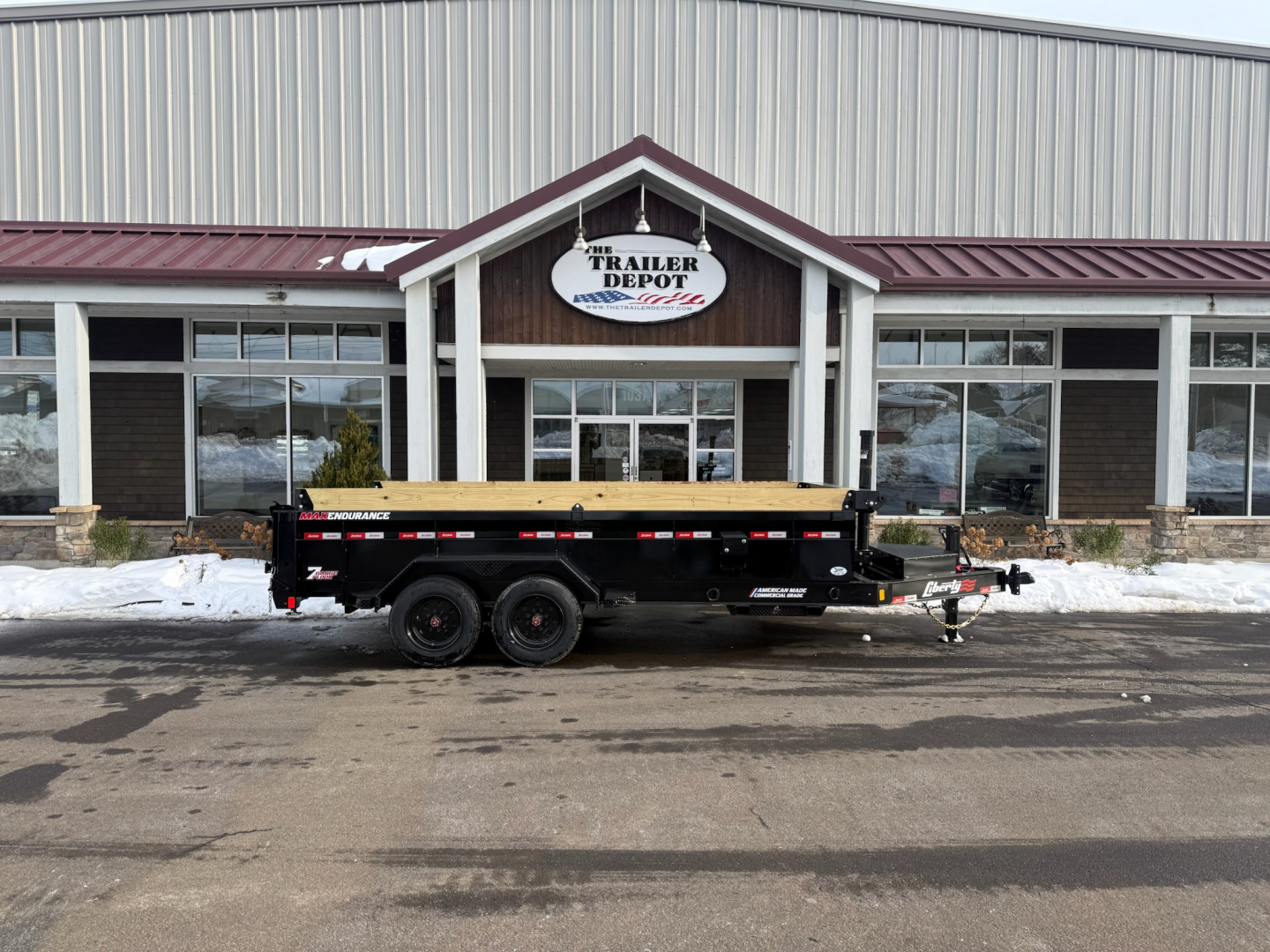 New Liberty 6'11 x 16' Telescopic Dump Trailer 17.5K