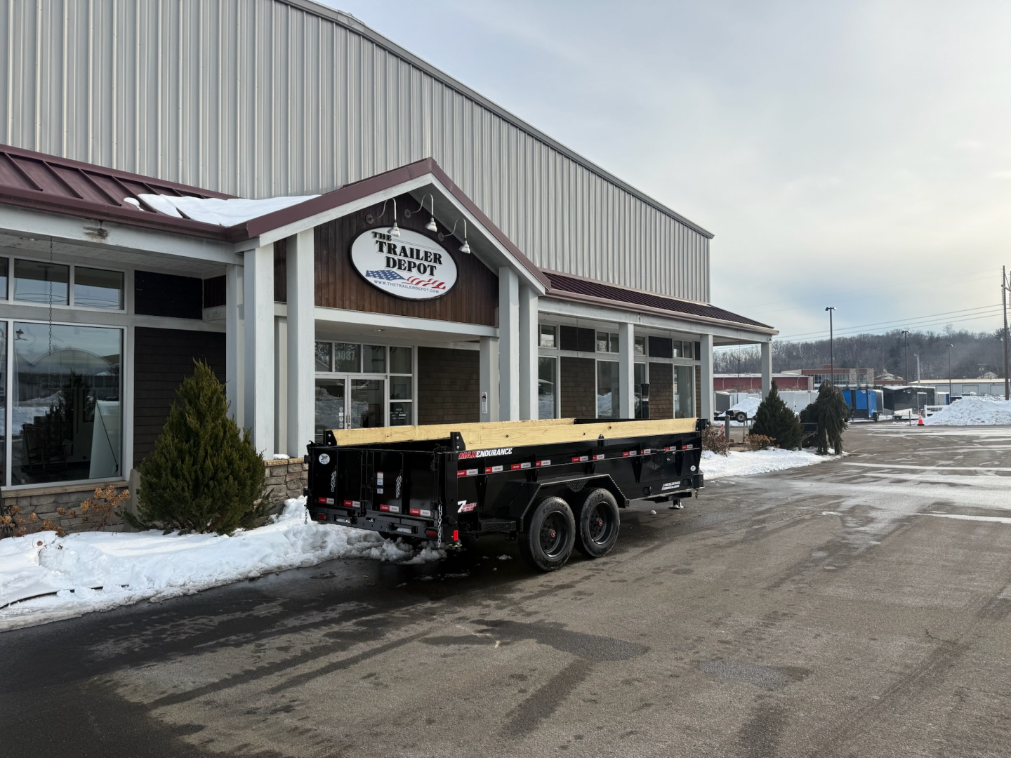 New Liberty 6'11 x 16' Telescopic Dump Trailer 17.5K