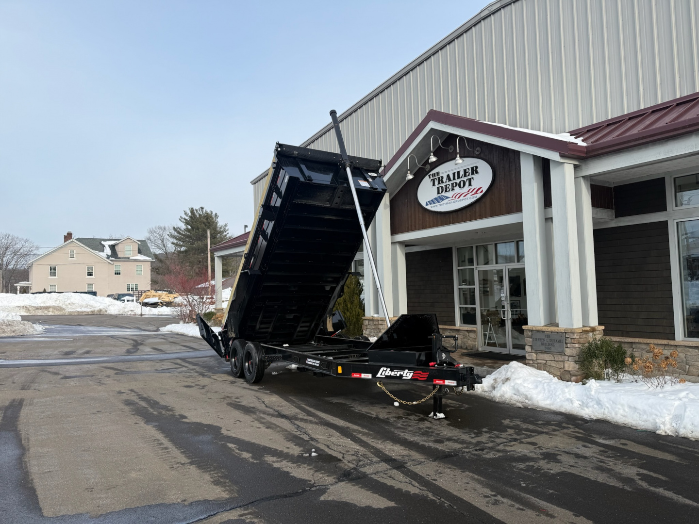 New Liberty 6'11 x 16' Telescopic Dump Trailer 17.5K