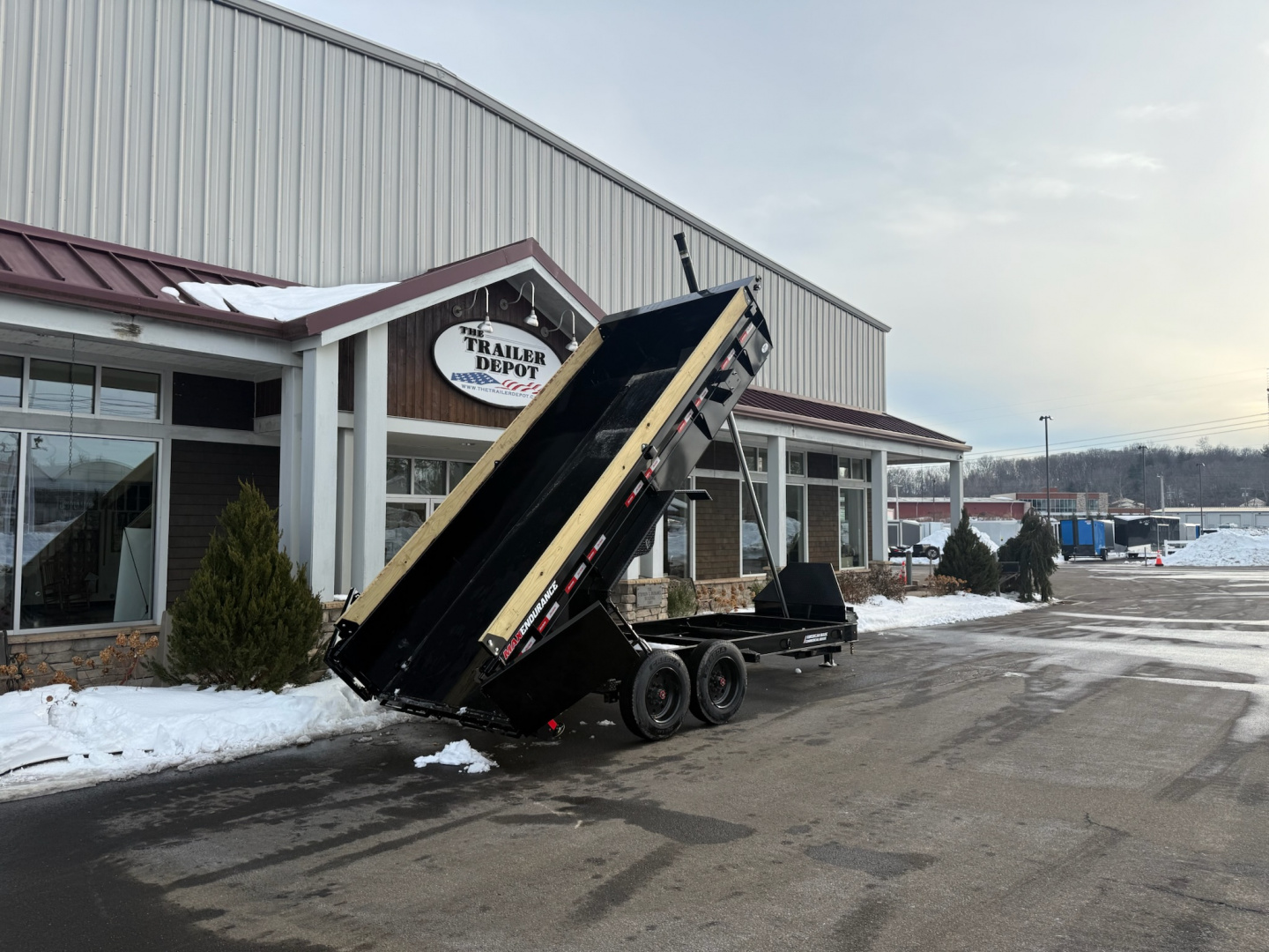 New Liberty 6'11 x 16' Telescopic Dump Trailer 17.5K